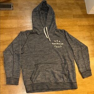 American Eagle Outfitters Charcoal Hoodie for Men